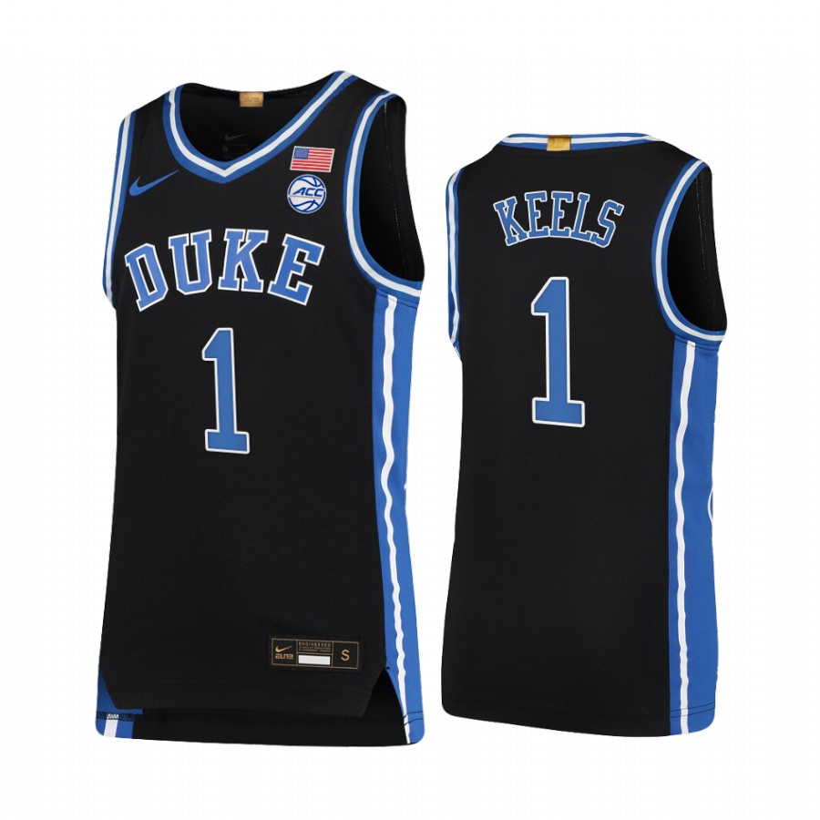 Duke Blue Devils Trevor Keels Jersey 2021-22 College Black Limited Uniform