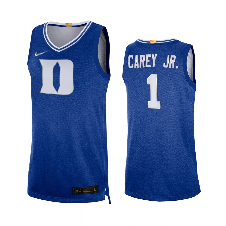 Duke Blue Devils Vernon Carey Jr. Royal 100th Anniversary Rivalry Limited Jersey