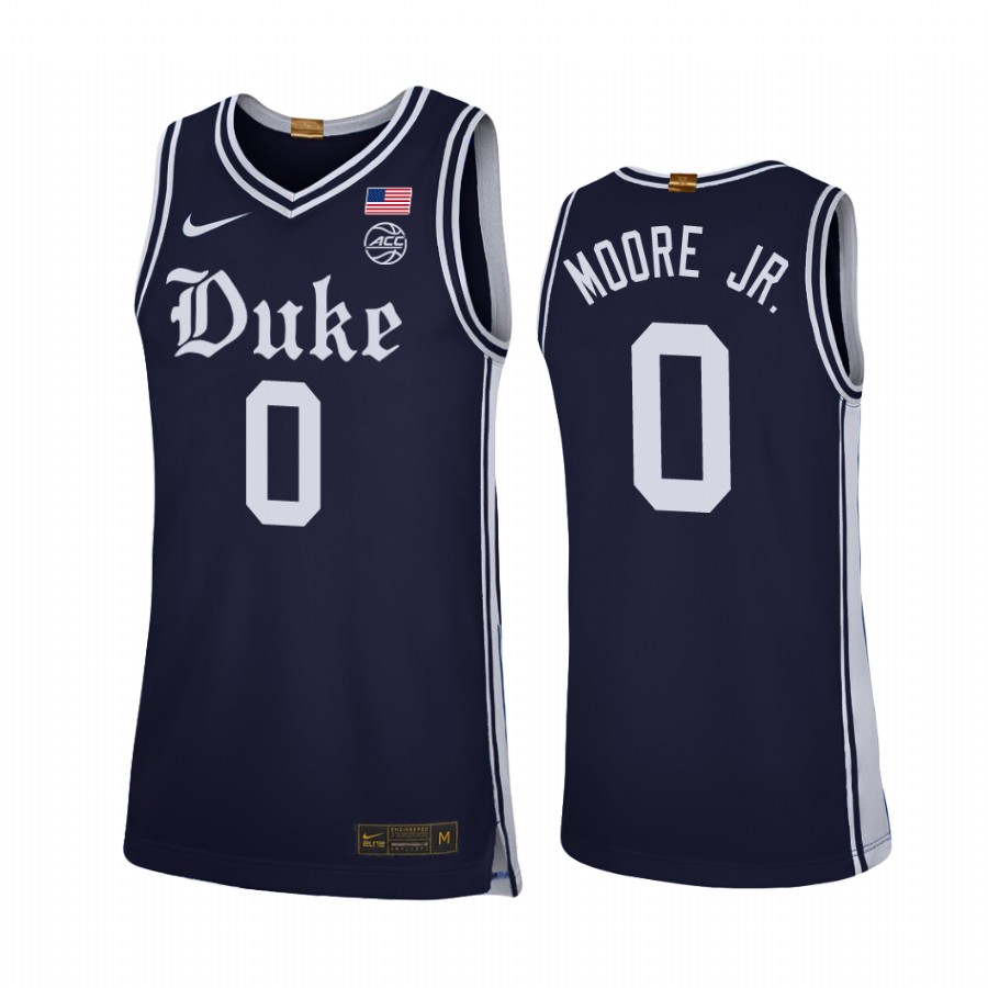 Duke Blue Devils Wendell Moore Jr. Navy Alternate Brotherhood Jersey