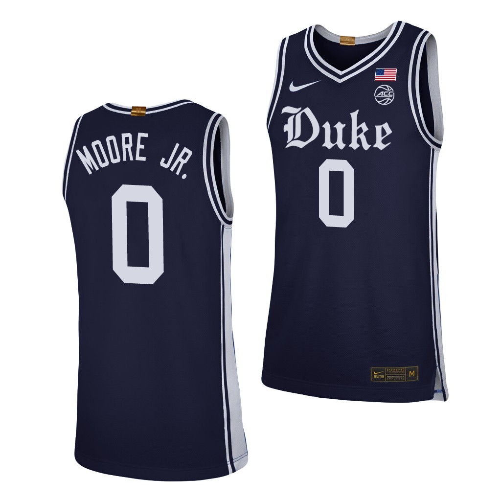 Duke Blue Devils Wendell Moore Jr. Navy Alternate Brotherhood Jersey