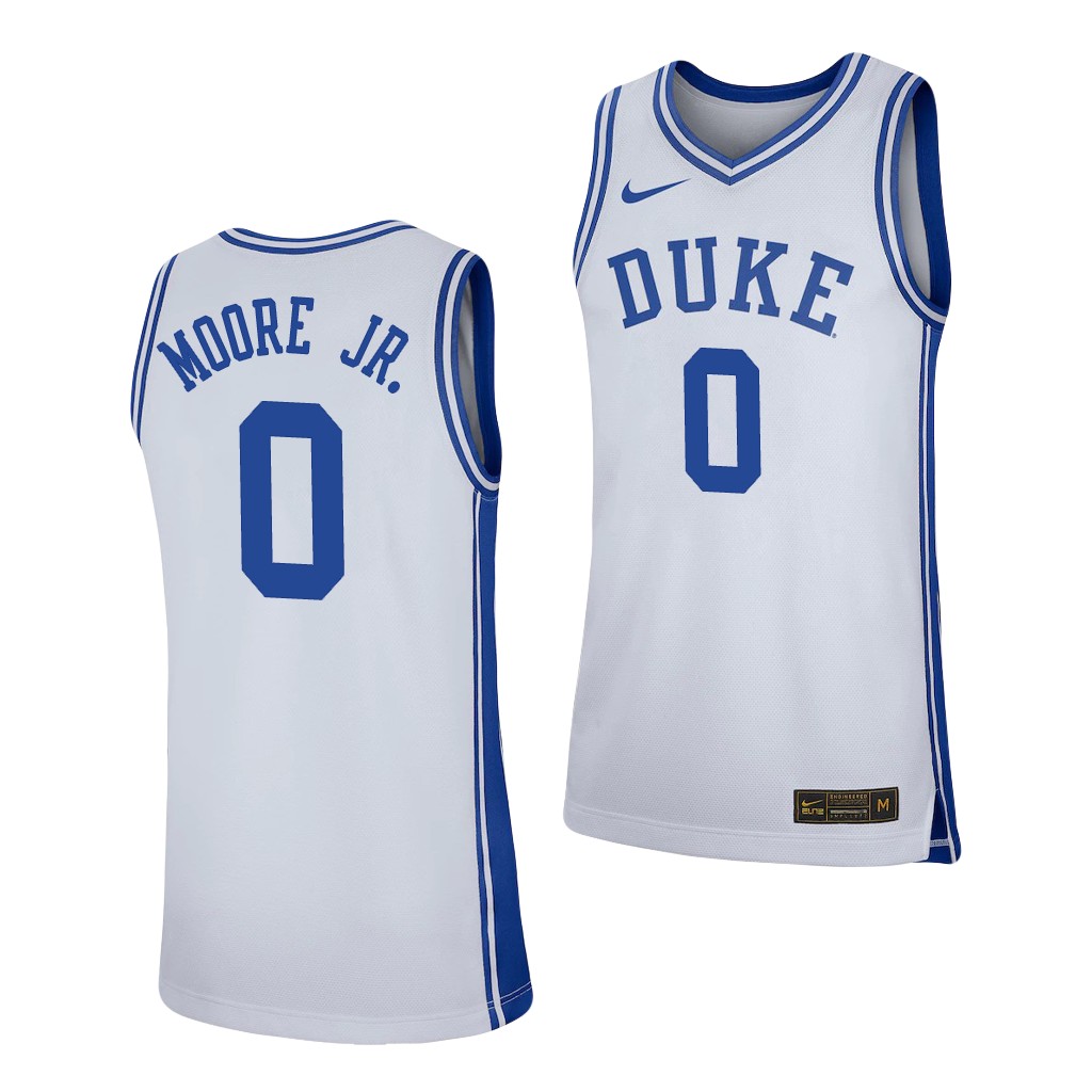Duke Blue Devils Wendell Moore Jr. White Jersey