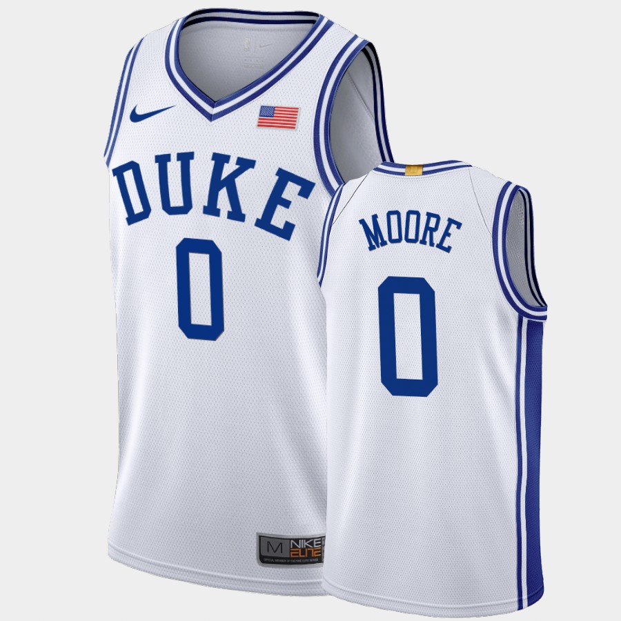 Duke Blue Devils Wendell Moore Ncaa White 2019-20 Jersey
