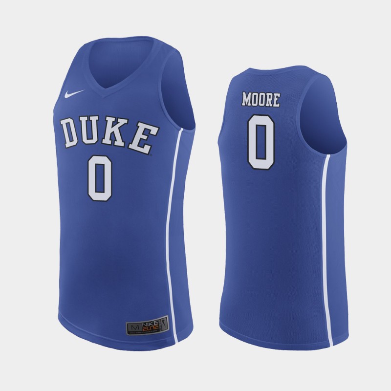 Duke Blue Devils Wendell Moore Royal Men's College Jersey