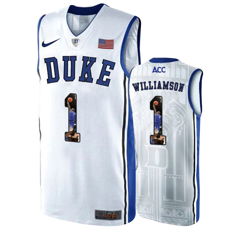 Duke Blue Devils Zion Williamson Men's Player Art College Jersey