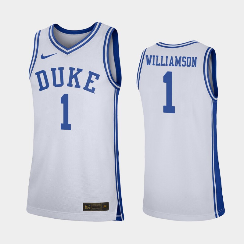 Duke Blue Devils Zion Williamson White College Jersey