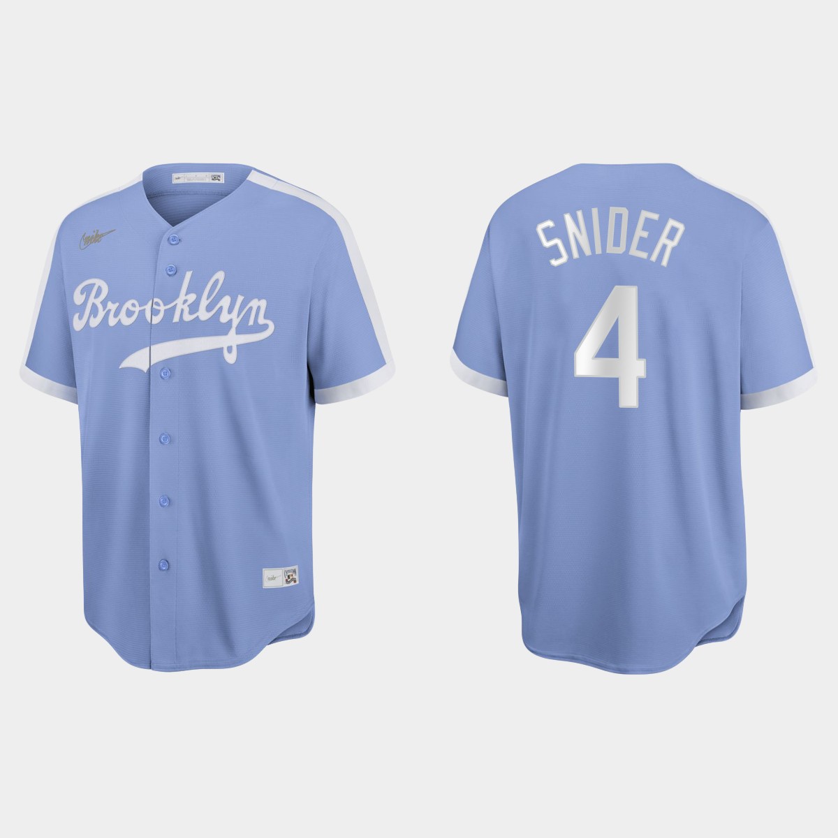Duke Snider Brooklyn Dodgers Cooperstown Collection Jersey - Light Purple