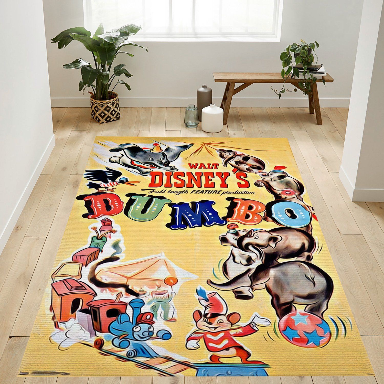 Dumbo Movies Rectangle Rug – Custom Size And Printing
