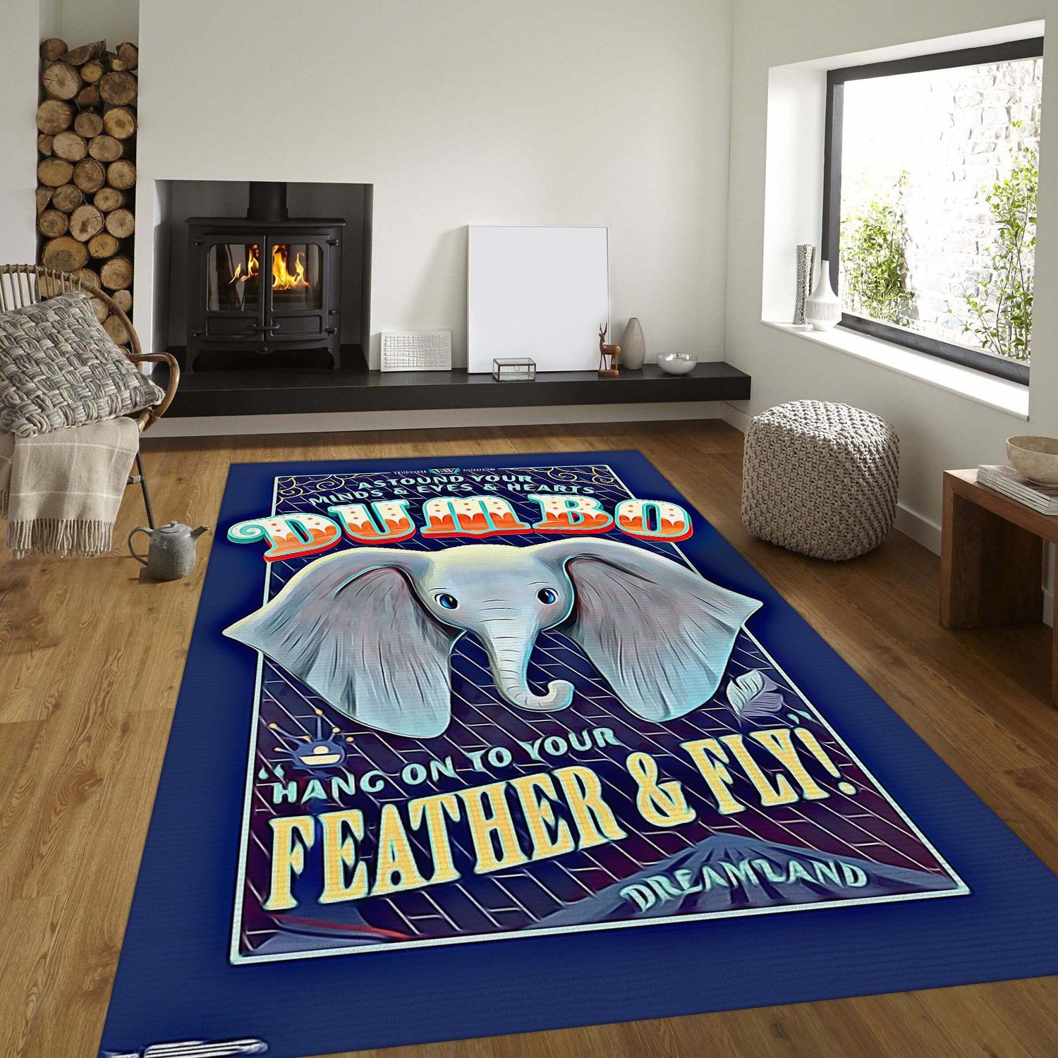 Dumbo Rectangle Rug – Custom Size And Printing