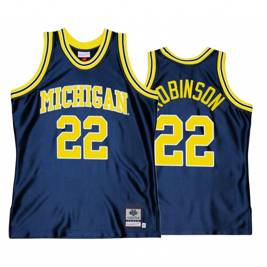 Duncan Robinson Michigan Wolverines Navy Jersey Throwback Alumni