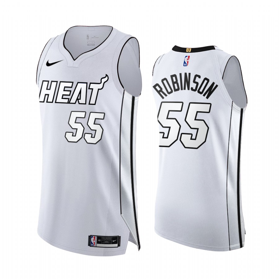 Duncan Robinson White Hot #55 Miami Heat 2022 NBA Playoffs Jersey