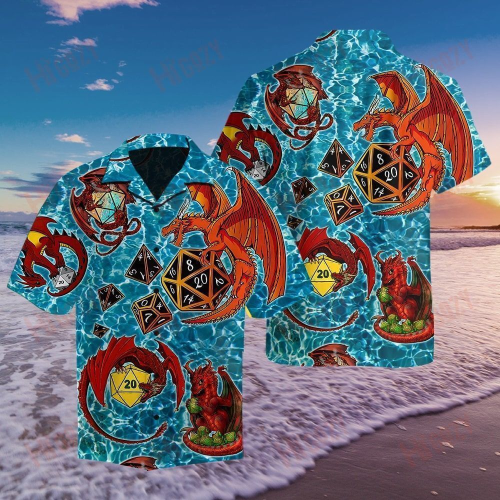 Dungeon Dragon Shirt Ocean Tropical Shirts Vintage Hawaiian Shirts Hawaiian Shirts For Men