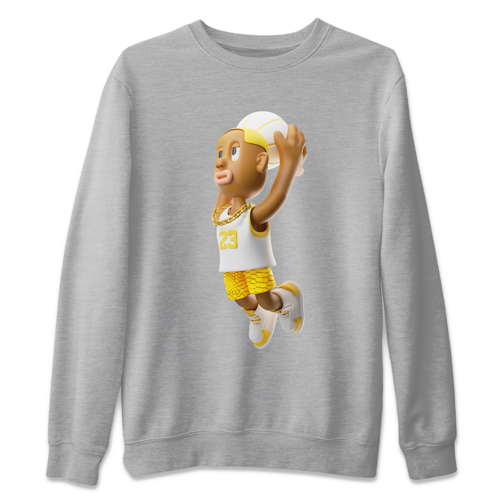 Dunkshot Boy Unisex Sweater – Air Jordan 11 Yellow Python, Sneakers Matching Sweater