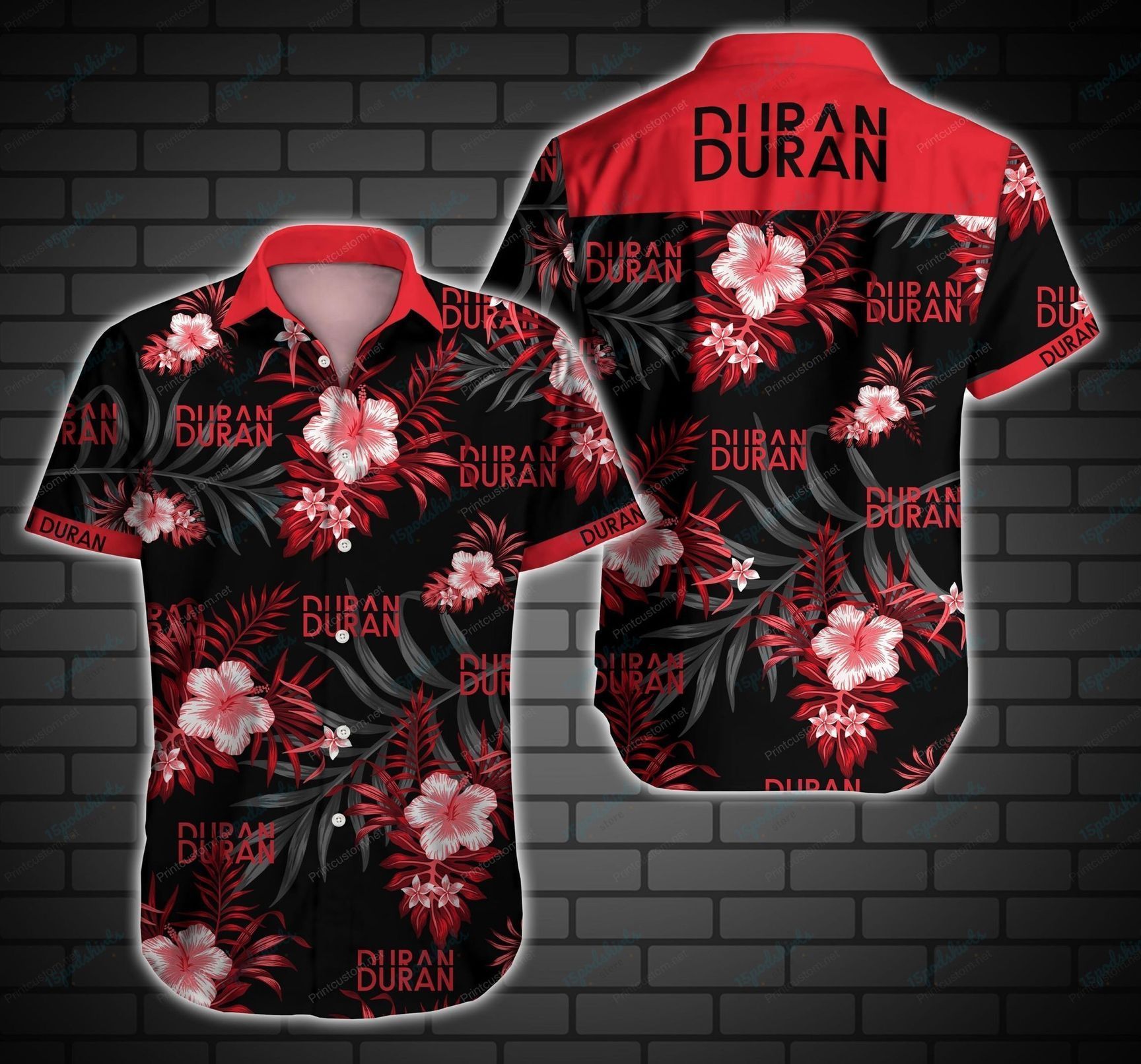 Duran Duran Hawaiian Aloha Shirt Hawaiian Beach