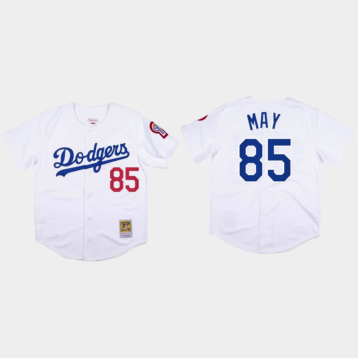 Dustin May #85 Los Angeles Dodgers Mitchell And Ness 1981 Jersey - White