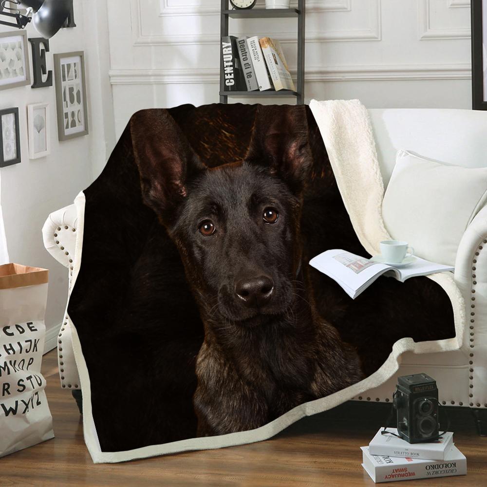 Dutch Shepherd Fleece Blanket