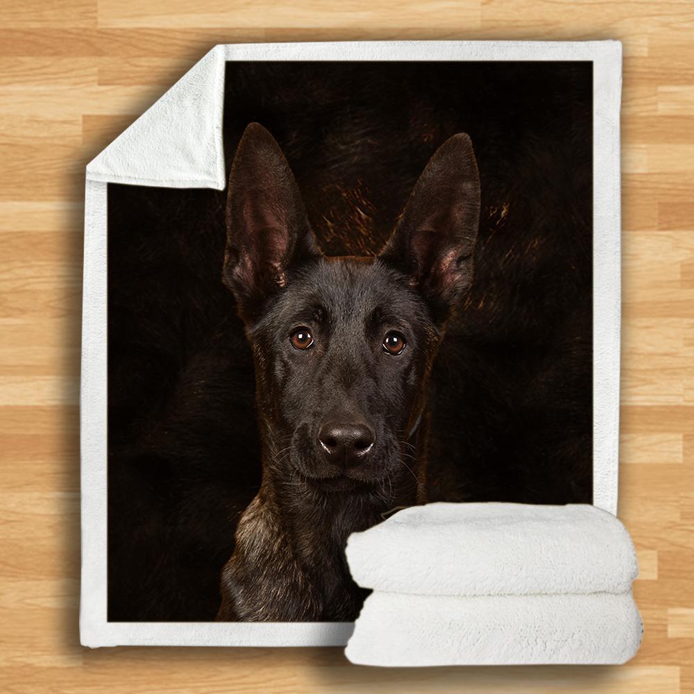 Dutch Shepherd Fleece Blanket
