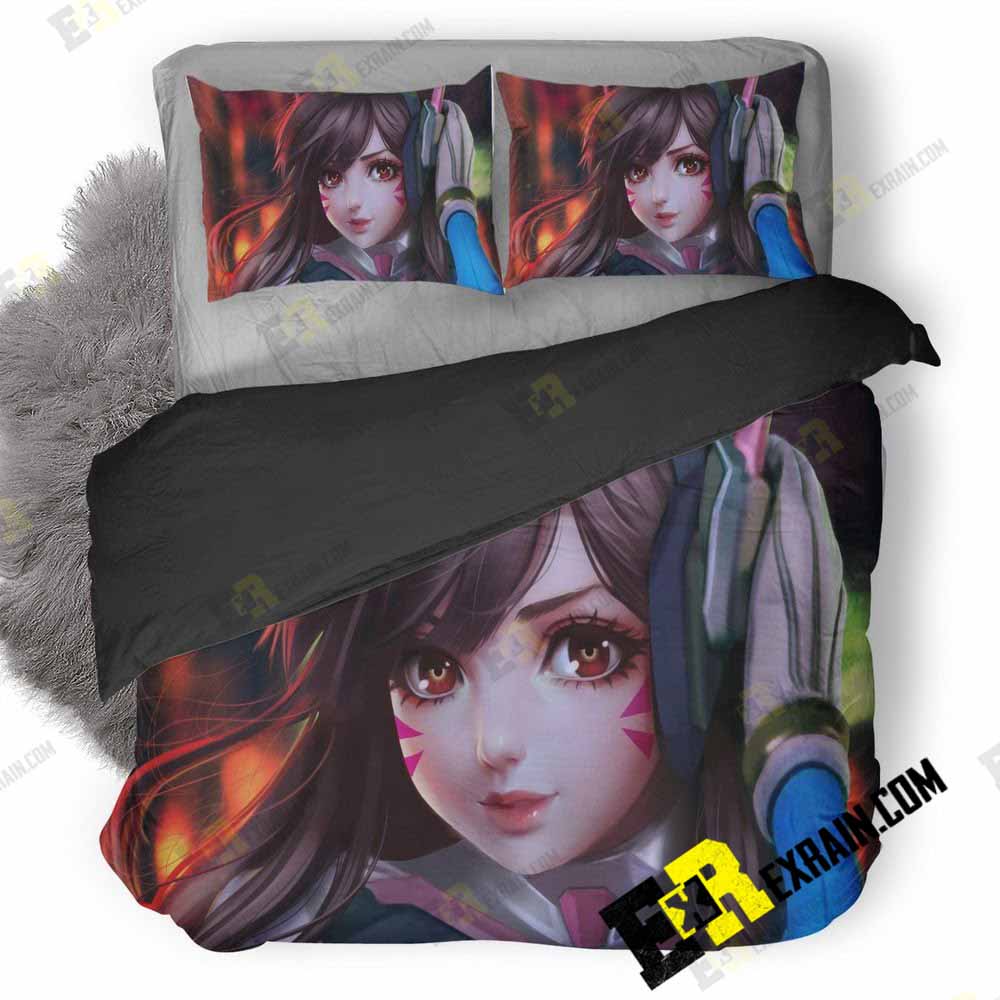 Dva As Kid Overwatch Artwork R9 3D Customized Duvet Cover Bedding Set