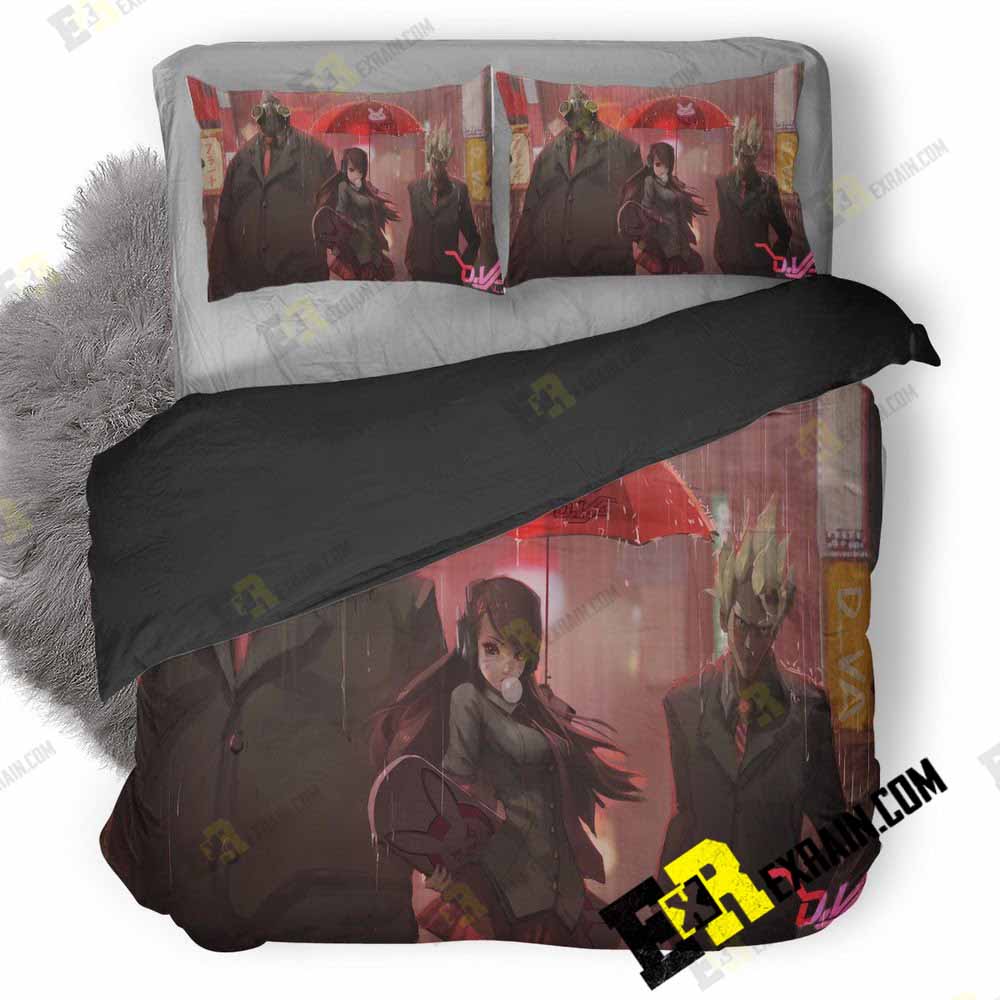 Dva Junkrat And Roadhog Overwatch Artwork Tg 3D Customized Duvet Cover Bedding Set