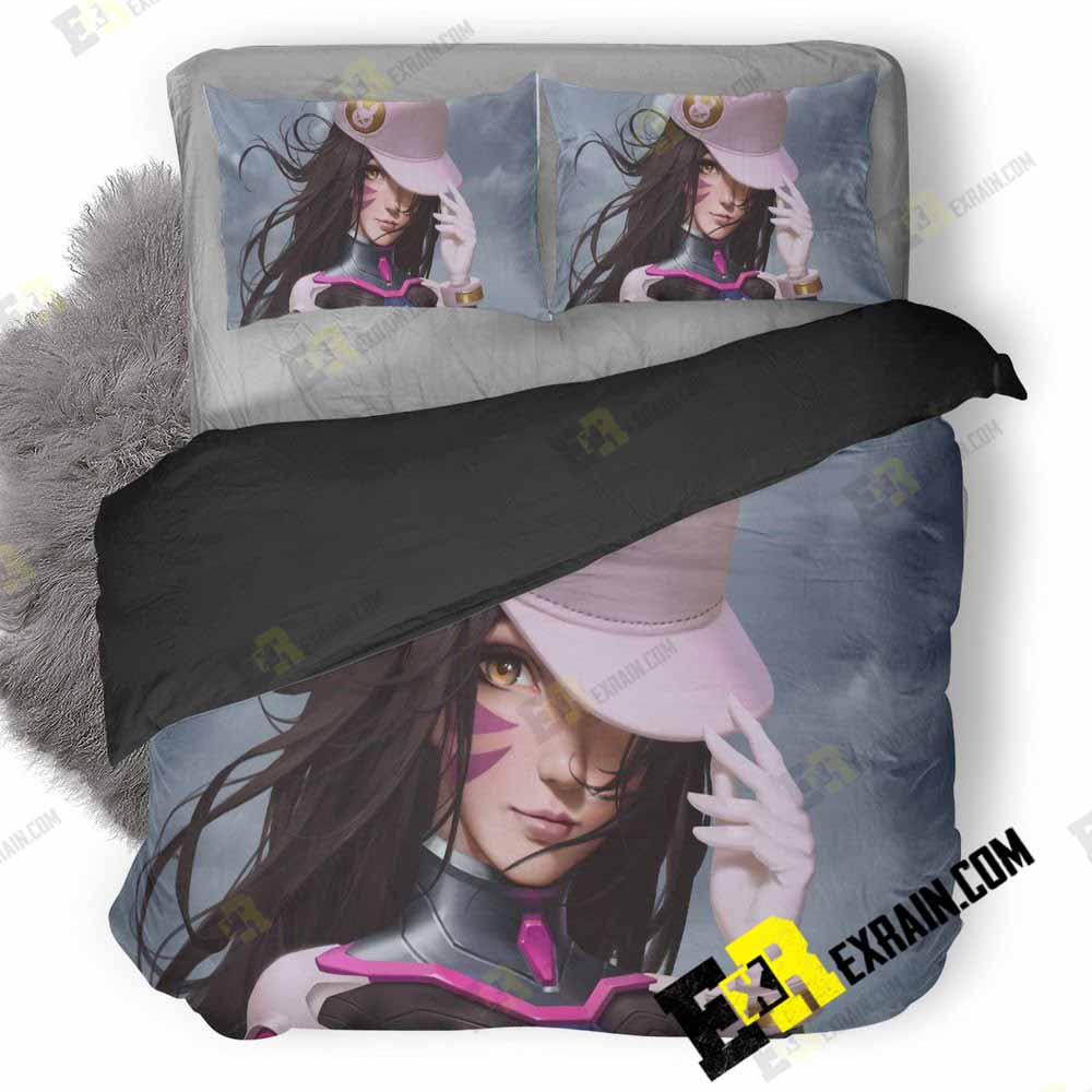 Dva Overwatch Game Art Bb 3D Customized Duvet Cover Bedding Set