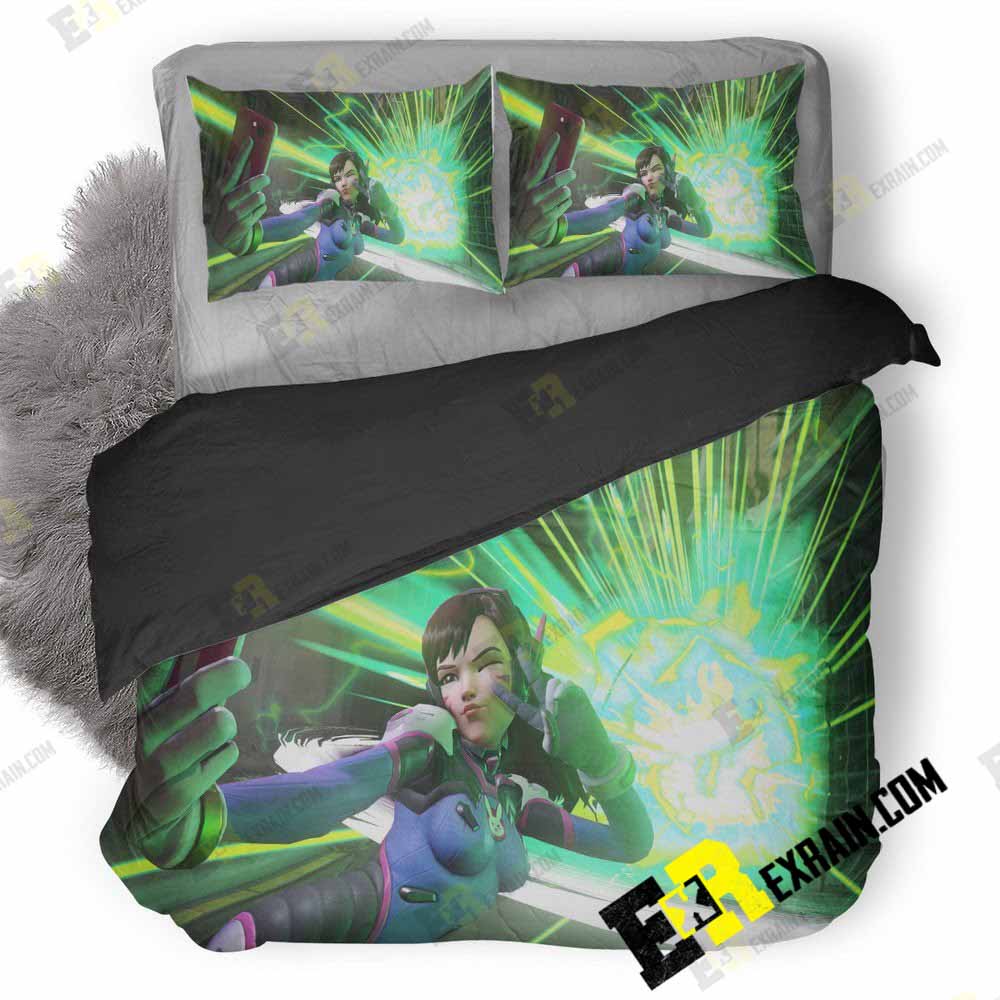 Dva Overwatch Selfie Ad 3D Customized Duvet Cover Bedding Set