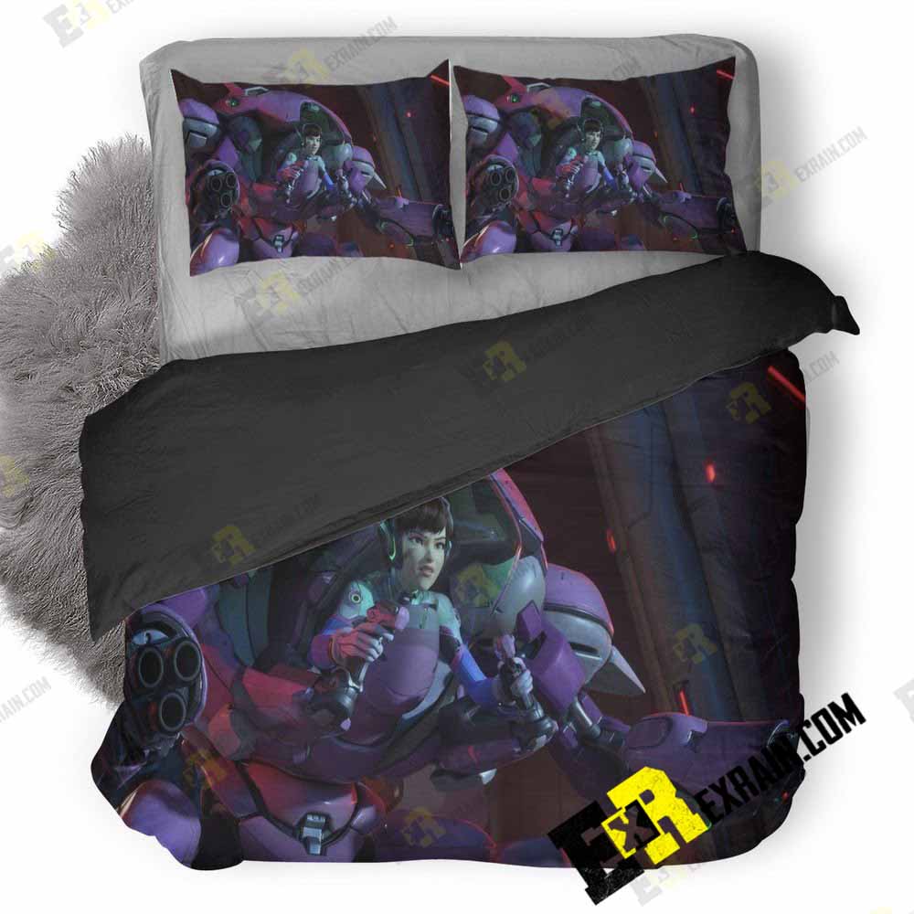 Dva Overwatch Video Game On 3D Customized Duvet Cover Bedding Set
