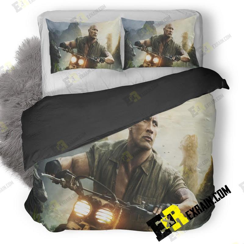 Dwayne Johnson As Dr Smolder Bravestone Jumanji Welcome To The Jungle Oo 3D Customized Duvet Cover Bedding Set