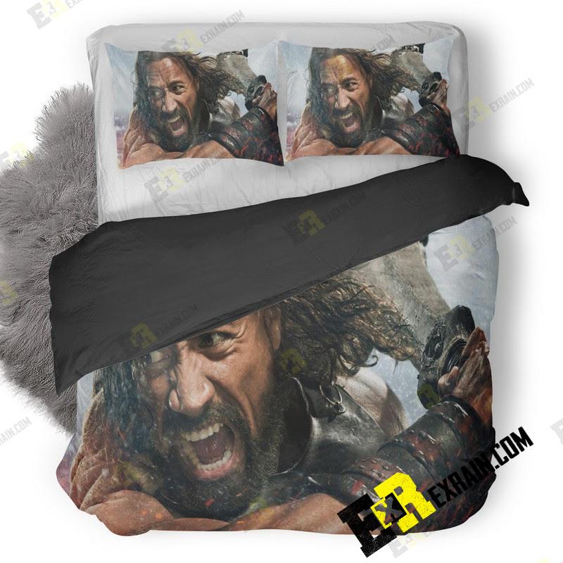 Dwayne Johnson In Hercules Desktop 3D Customized Duvet Cover Bedding Set