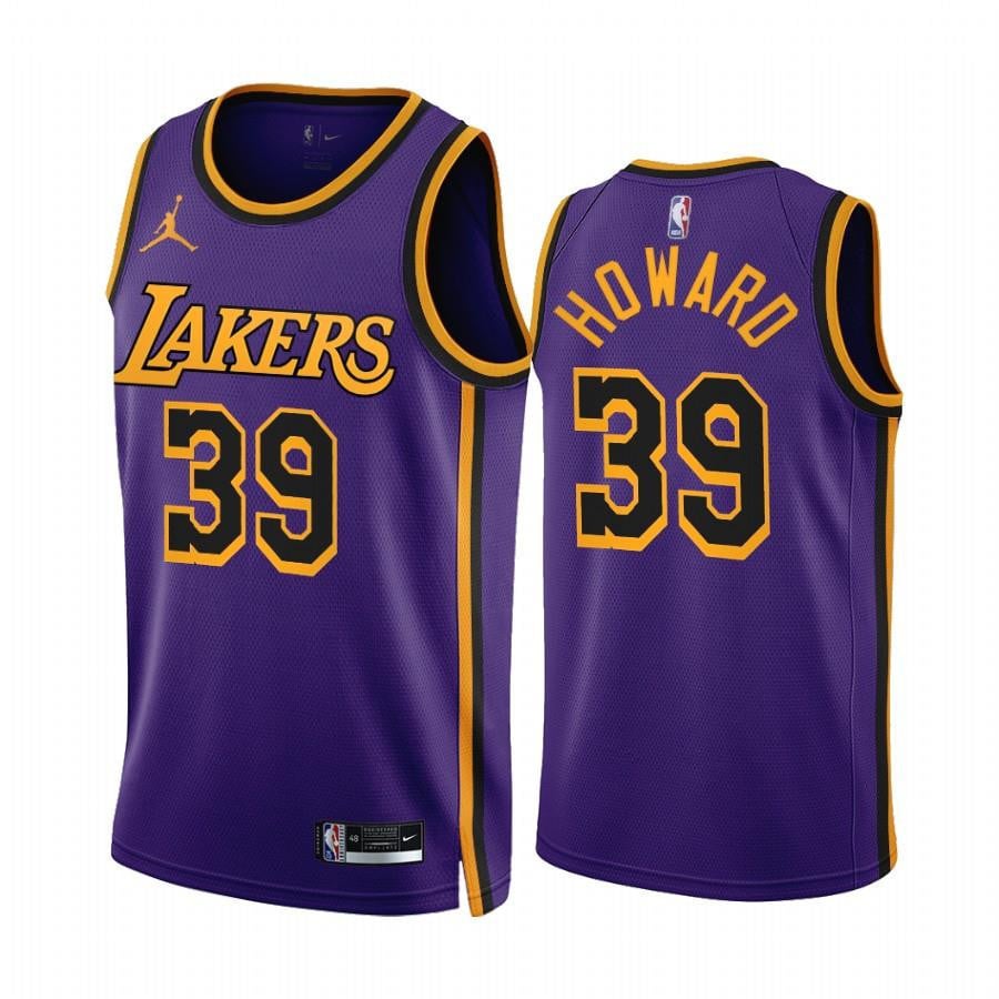 Dwight Howard 2022-23 Los Angeles Lakers Purple 39 Statement Edition Jersey – Men Jersey
