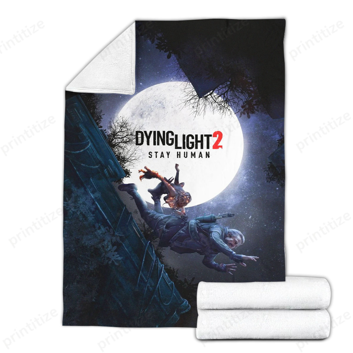 Dying Light 2 Stay Human Fleece Blanket
