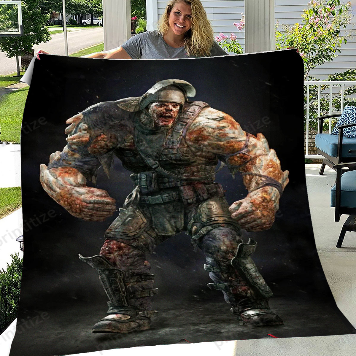 Dying Light Demolisher Fleece Blanket
