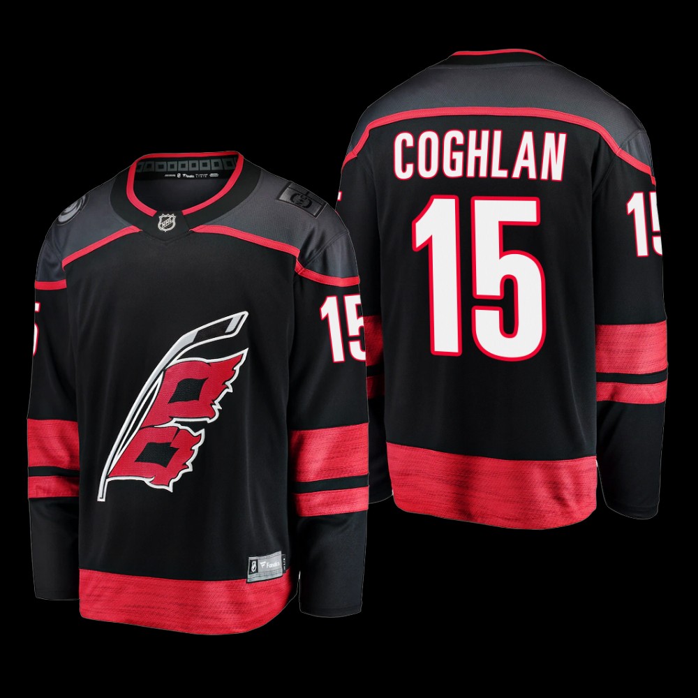 Dylan Coghlan #15 Carolina Hurricanes Primary Home 2022-23 Black Breakaway Player Jersey