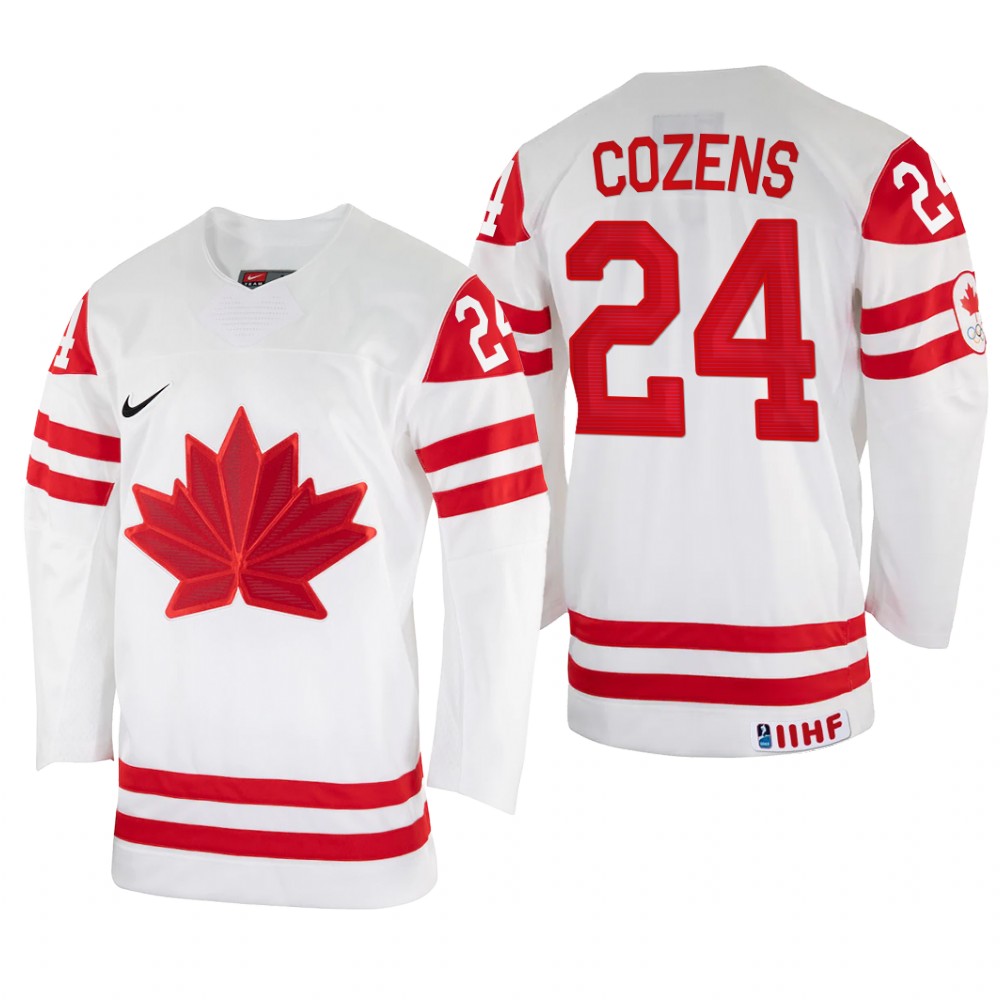 Dylan Cozens Canada White Home Jersey 2022 IIHF World Championship