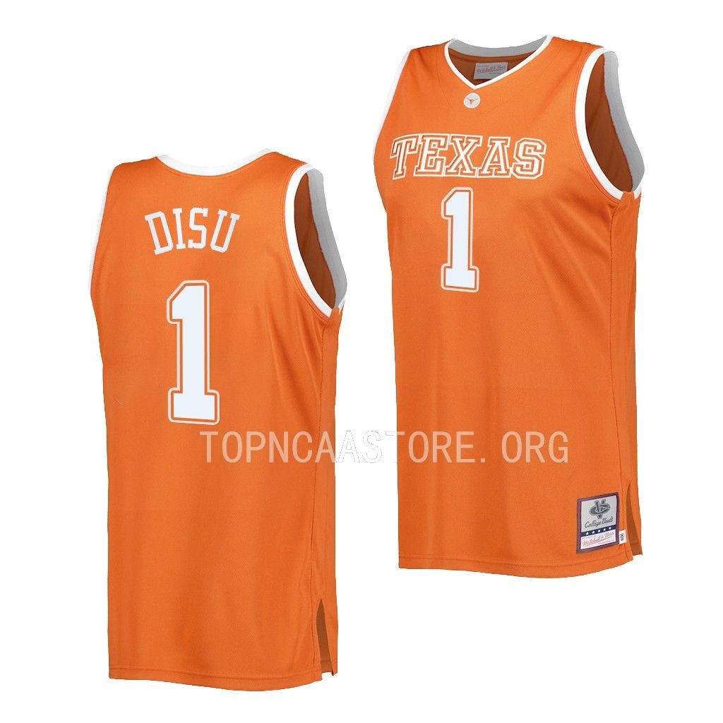 Dylan Disu Texas Longhorns #1 Orange Throwback Jersey
