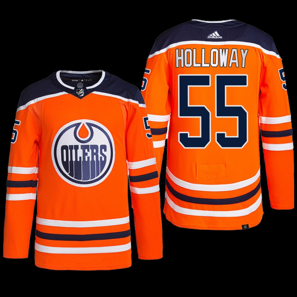 Dylan Holloway Edmonton Oilers Primegreen Jersey Orange #55 Home Uniform