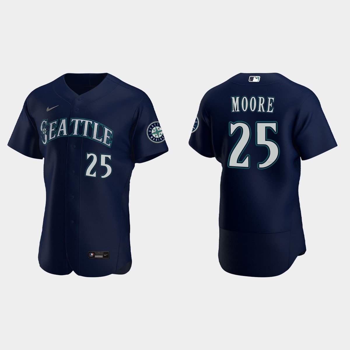 Dylan Moore Seattle Mariners Jersey - Navy