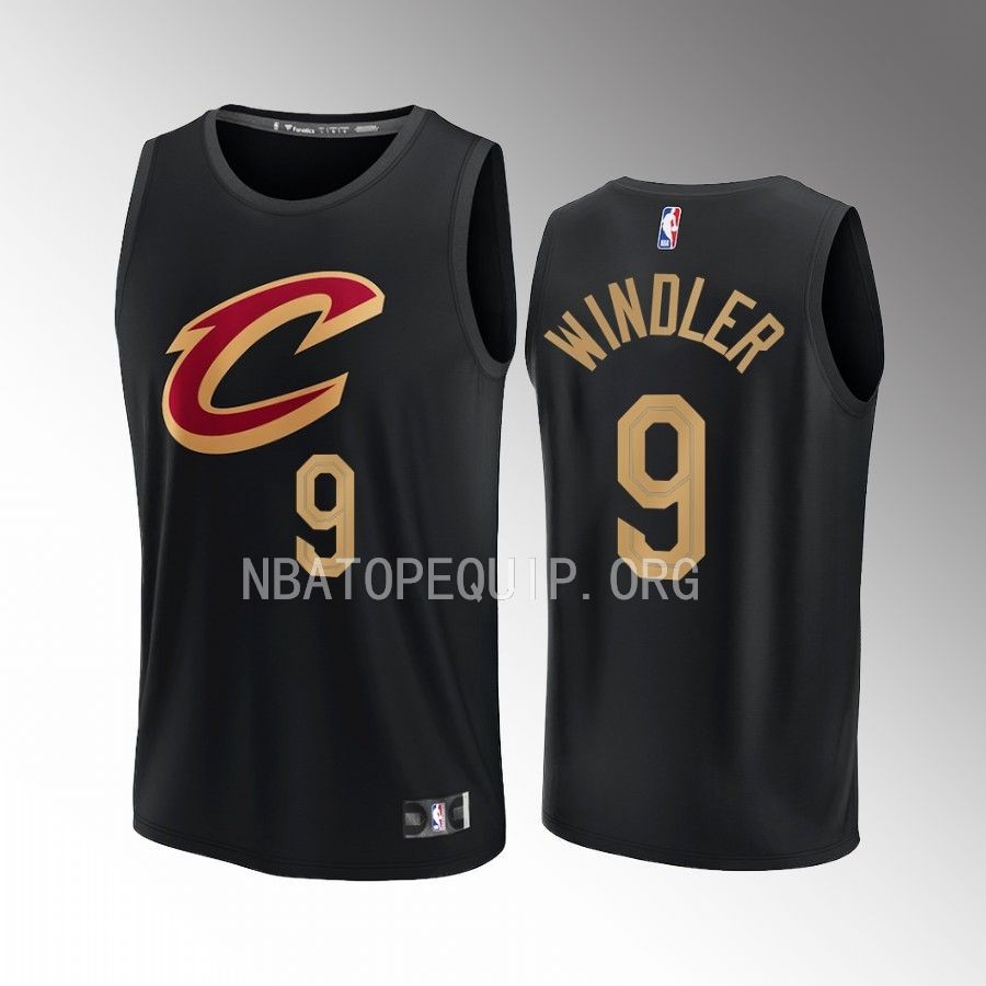 Dylan Windler Cavaliers #9 Black Jersey Fast Break Fast Break 2022-23 Statement