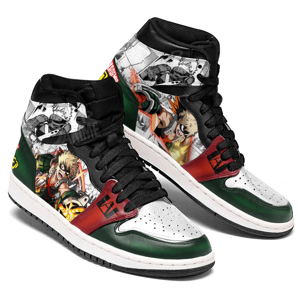 Dynamight JD1s Sneakers My Hero Academia Anime Shoes Mix Manga, Air Jordan Hightop