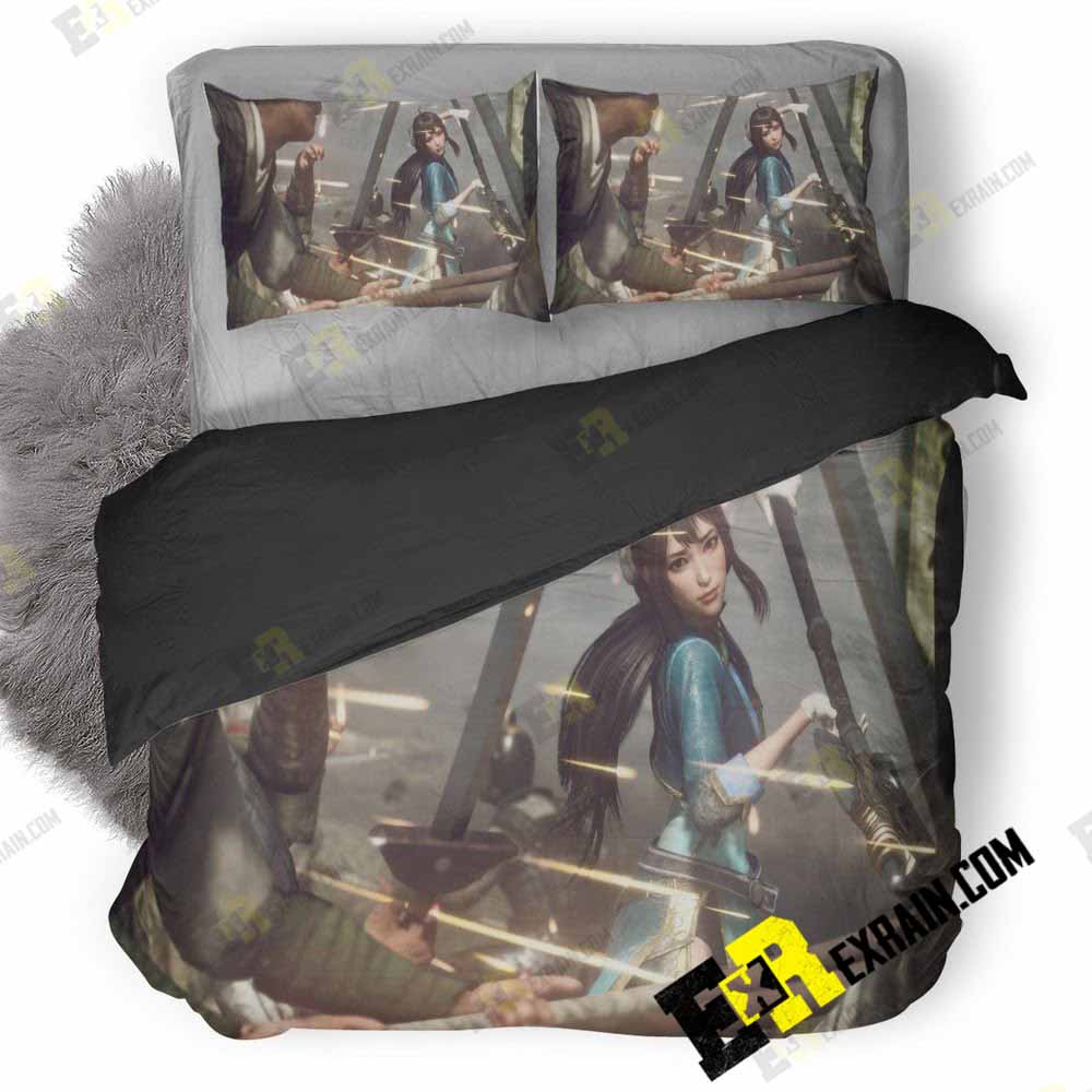 Dynasty Warriors 9P 3D Customized Duvet Cover Bedding Set
