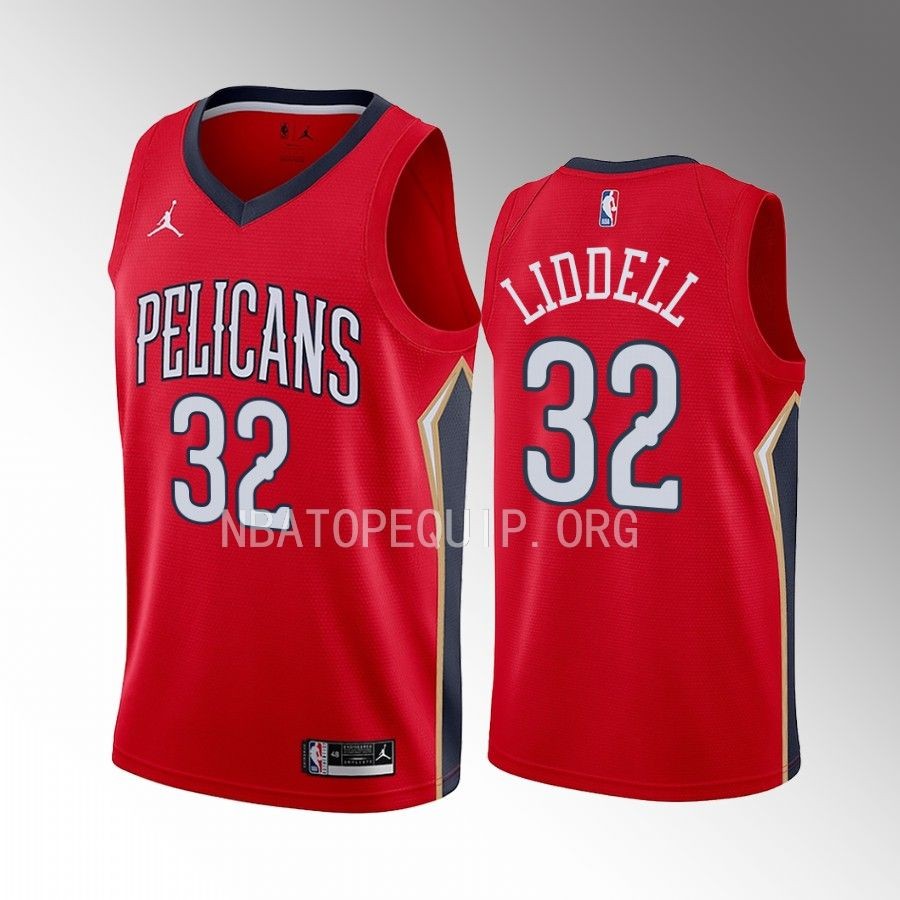 E.J. Liddell New Orleans Pelicans #32 Red Jersey 2022-23 Statement Edition Swingman