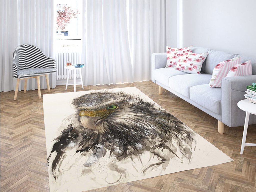 Eagle Painting Living Room Modern Carpet Rectangle Rug