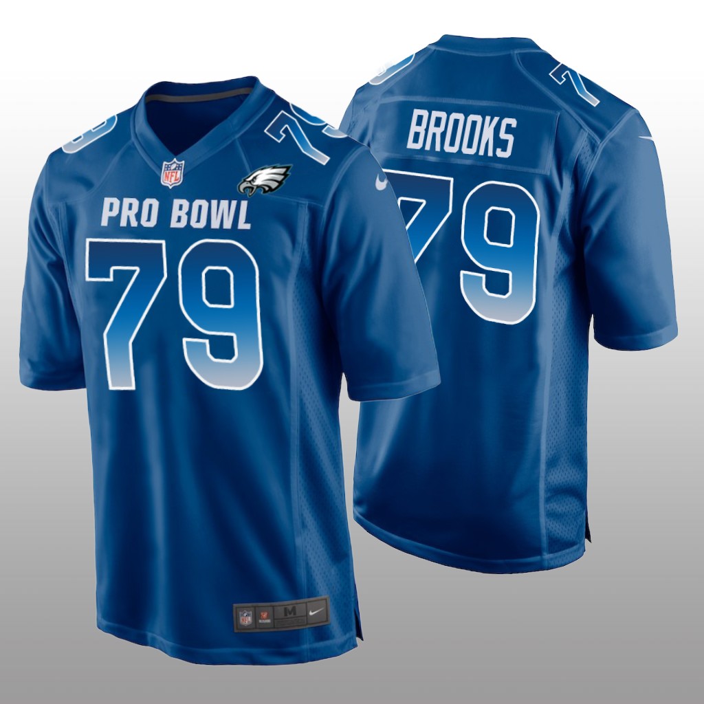 Eagles Brandon Brooks NFC Game Royal Jersey - 2019 Pro Bowl