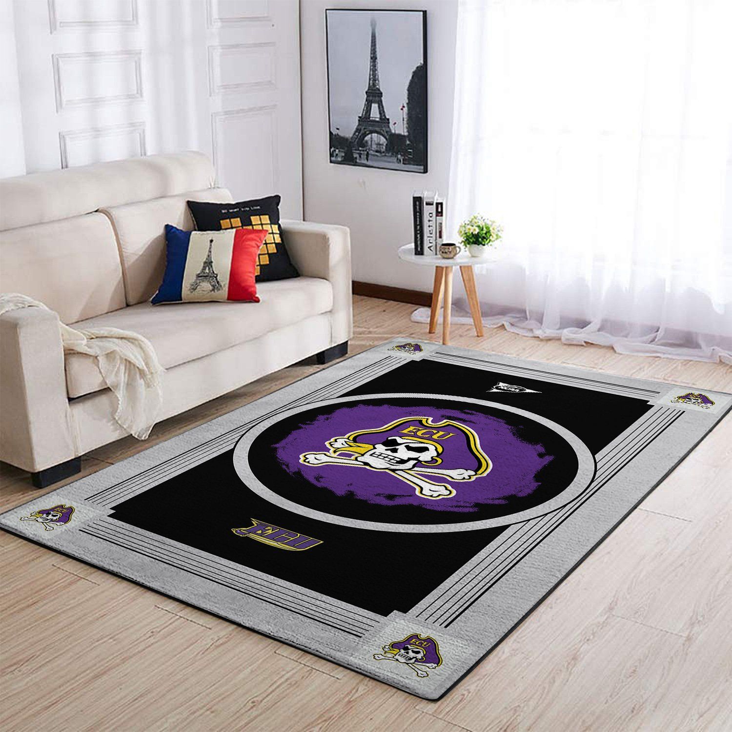 East Carolina Pirates Living Room Area Rectangle Rug