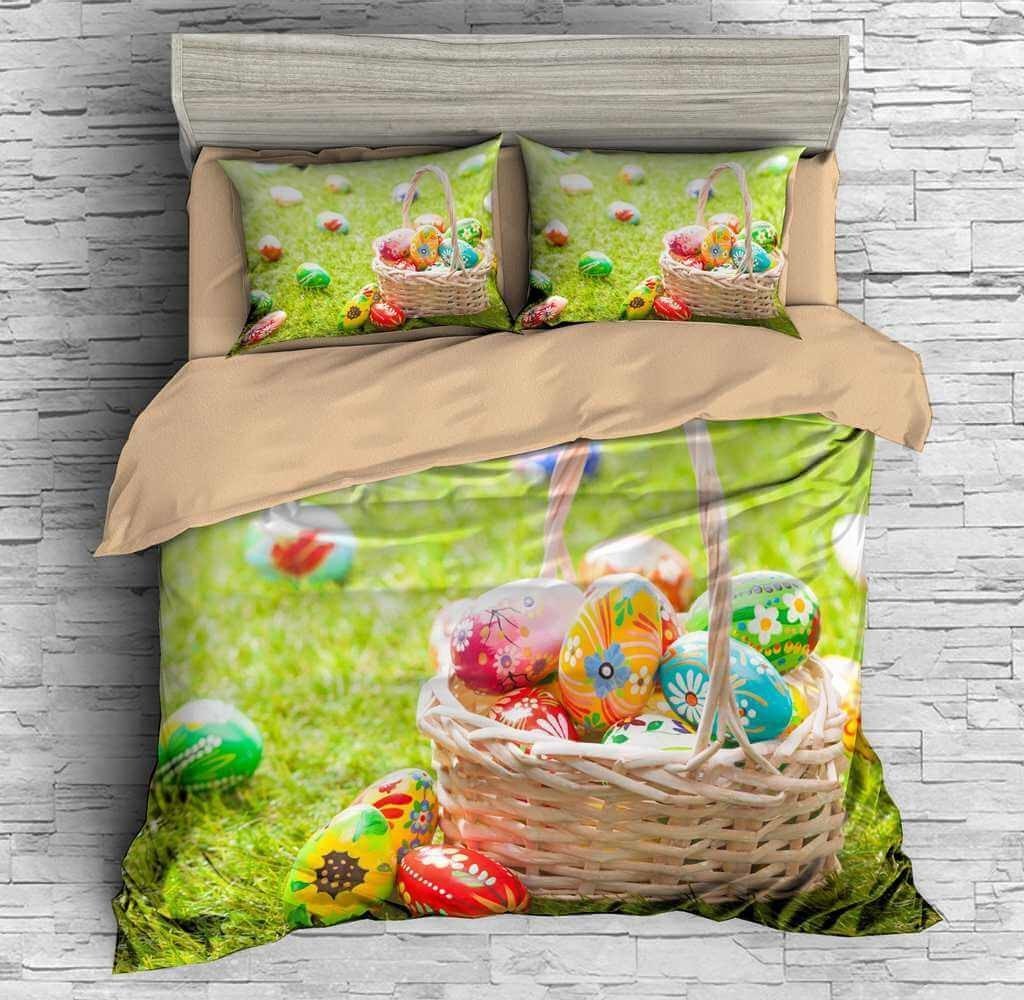 Easter Eggs 3D Customized Duvet Cover Bedding Set
