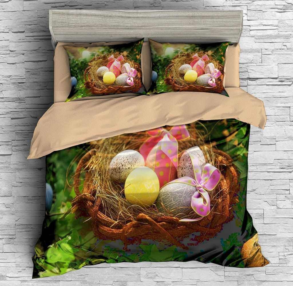 Easter Eggs 3D Customized Duvet Cover Bedding Set