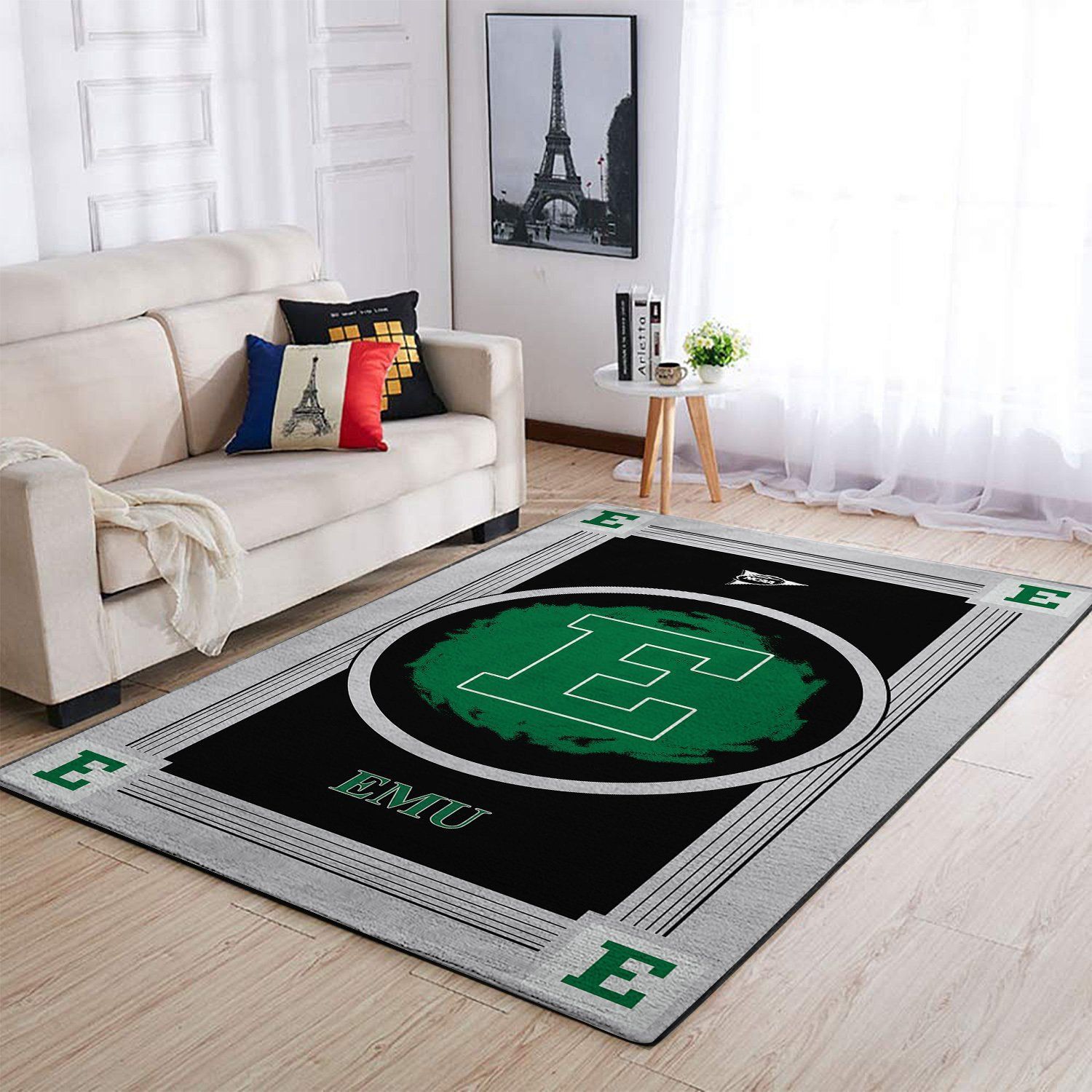Eastern Michigan Eagles Living Room Area Rectangle Rug