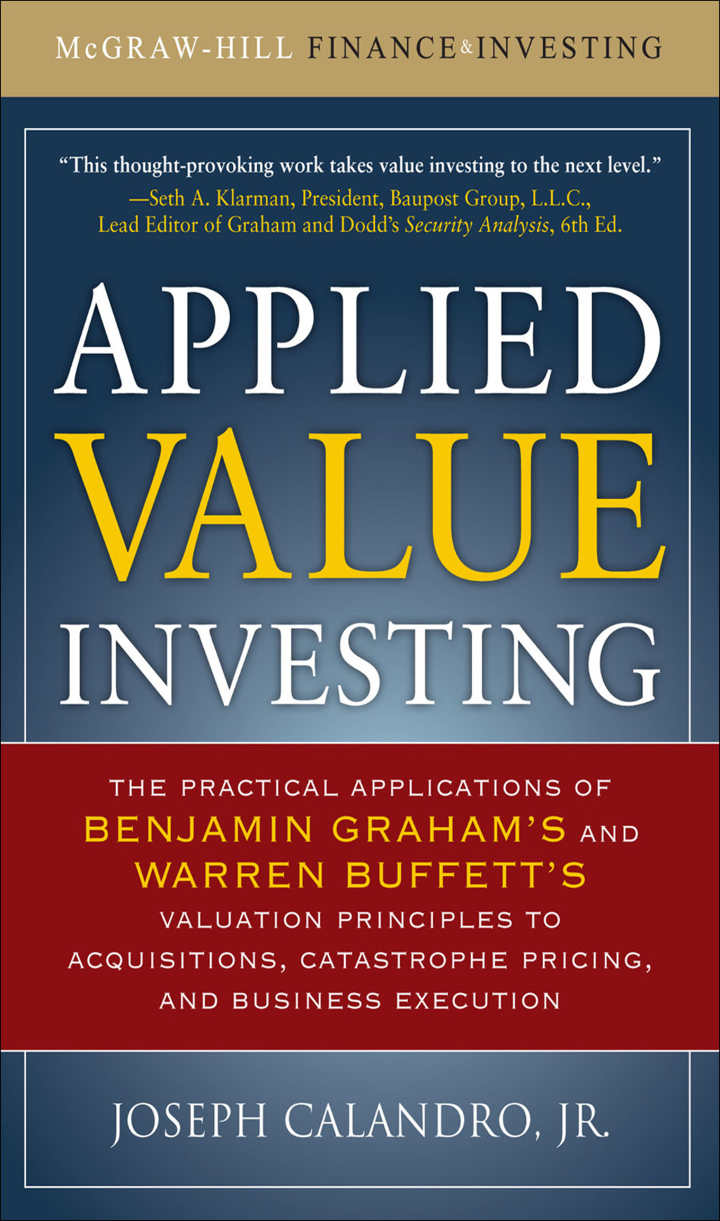 Applied Value Investing (PB) 1st Edition
