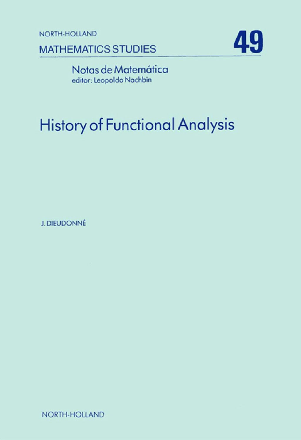 History of Functional Analysis 