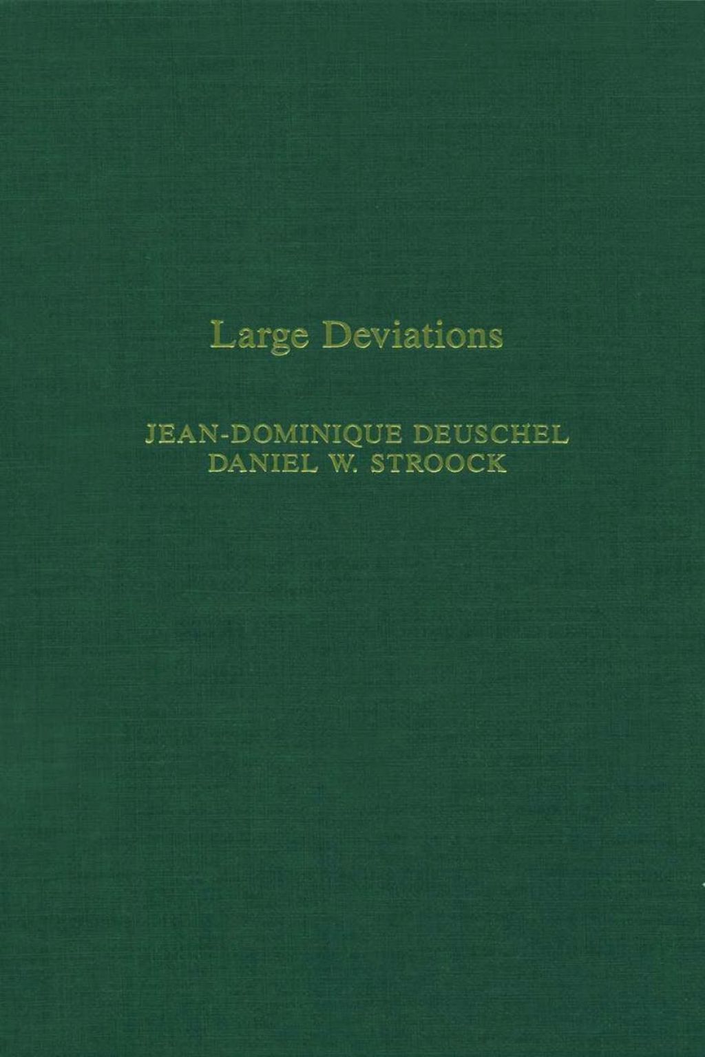 Large deviations 