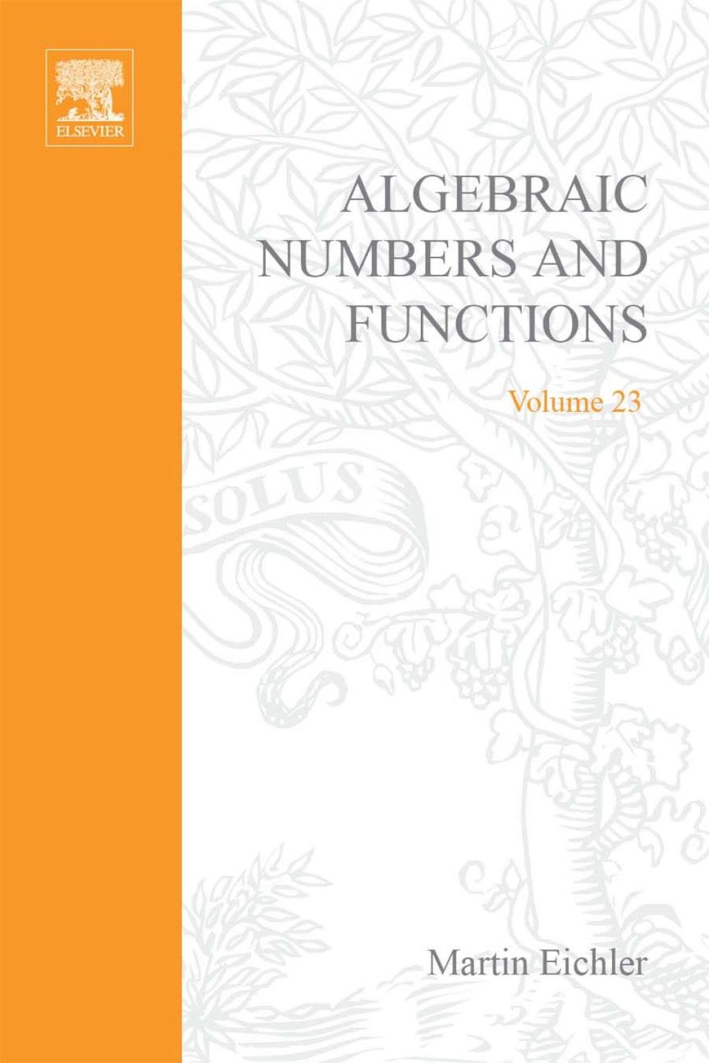 Introduction to the Theory of Algebraic Numbers and Fuctions 