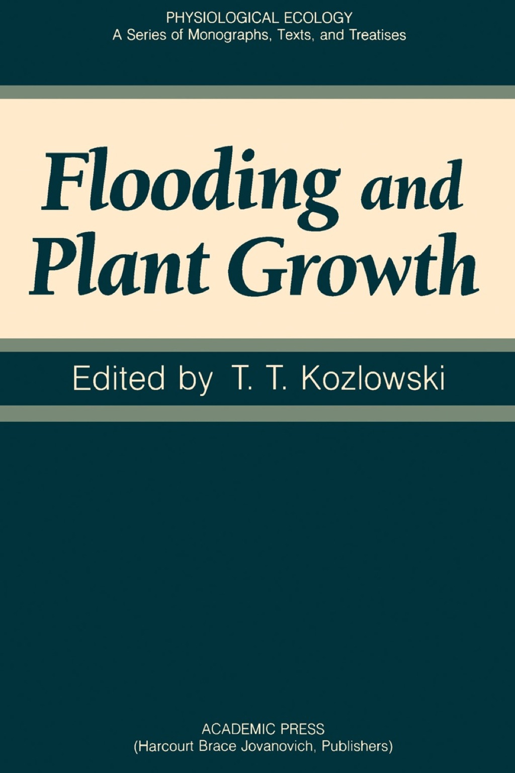 Flooding and Plant Growth 1st Edition